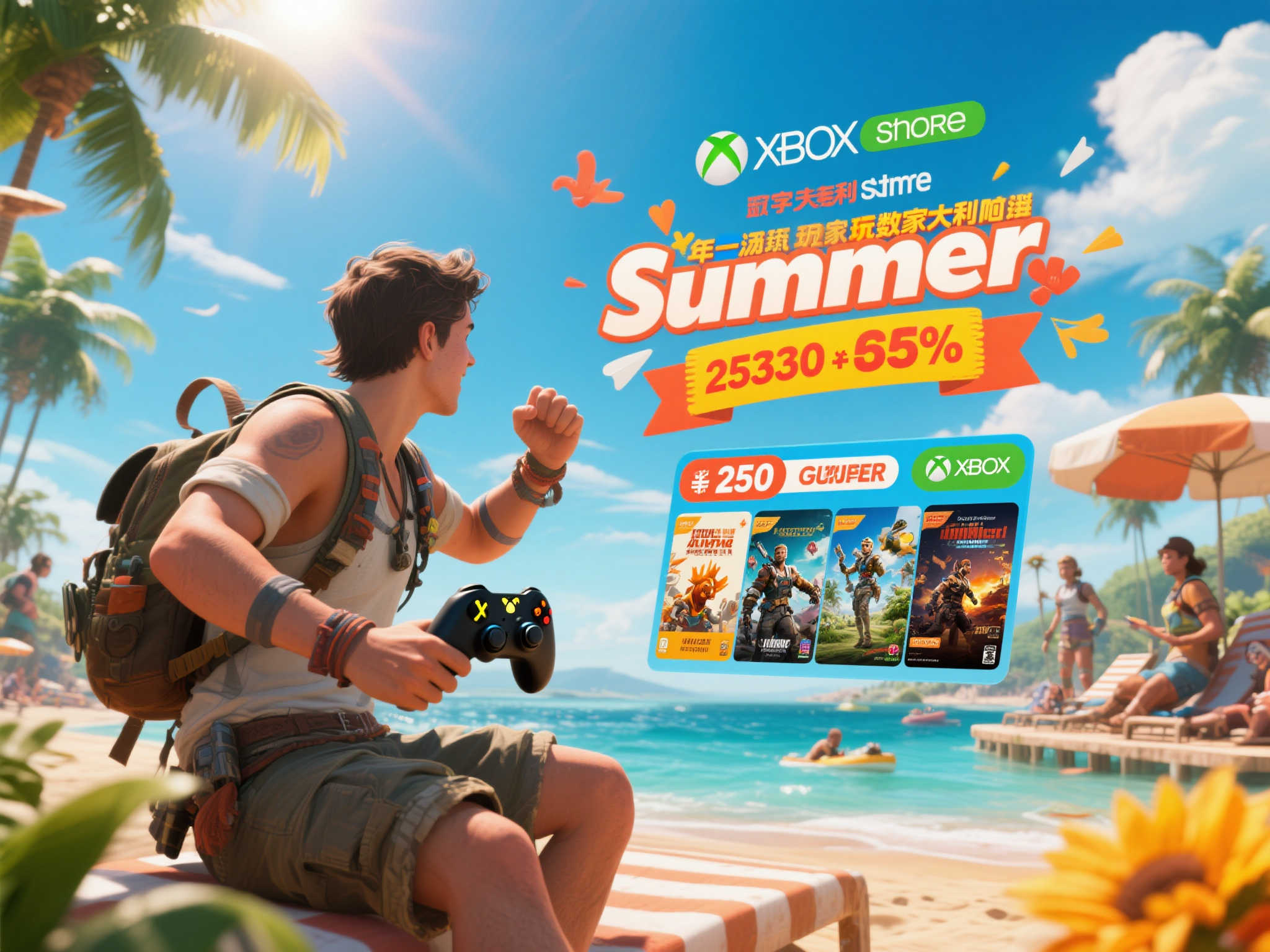 Xbox夏季特惠开启,畅玩2500+热门游戏! Xbox夏季特惠开启,畅玩2500+热门游戏!