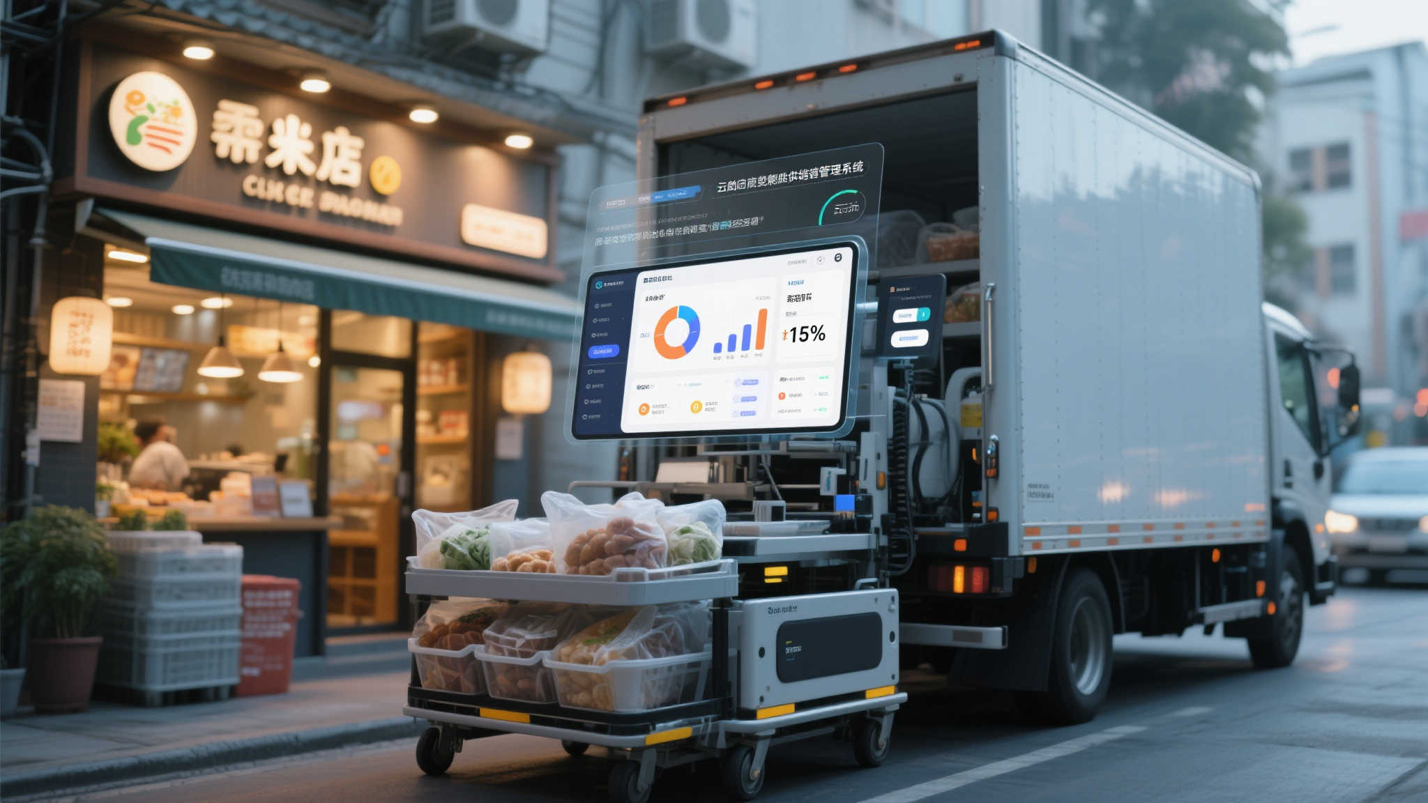 武汉迎来首辆AI智能外卖车，配送效率劲增30%